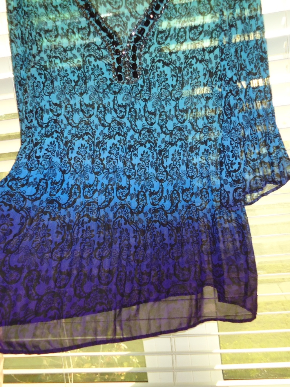 AVENUE Women's Multicolor Blouse Rhinestones Plus Size-18-20 - Picture 9 of 14